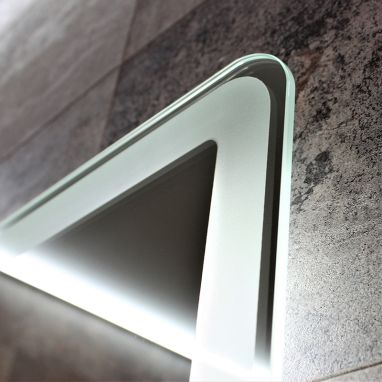 DUSEL Зеркало LED Smart DE-M3051 75x100 сенсорное включение, подогрев, увеличение